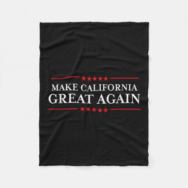 Trump 2020 Shirts Ltd - Make California Great Fleecedecke (Vorderseite)