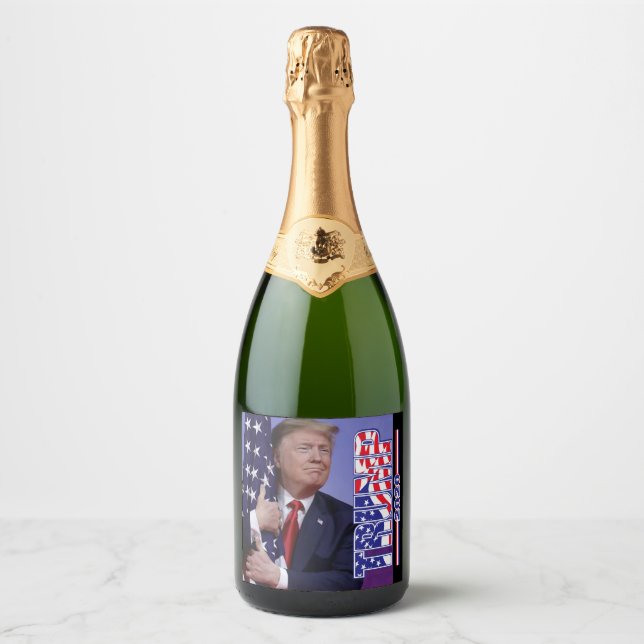 Trump 2020 Trump und Flag (Vorderseite)