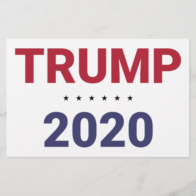 Trump 2020 (US-Wahl) Briefpapier (Vorderseite)