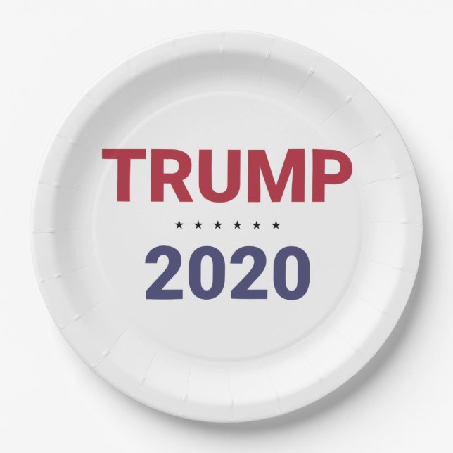 Trump 2020 (US-Wahl) Pappteller (Vorderseite)