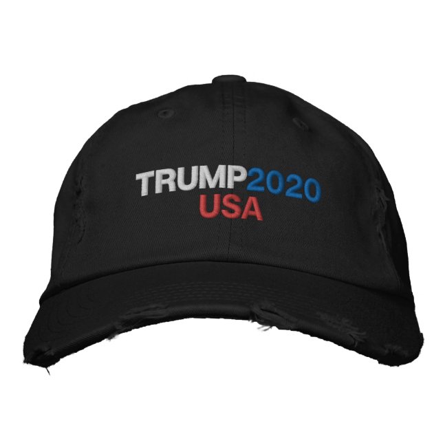 TRUMP 2020 USA Cap Bestickte Baseballkappe (Vorderseite)