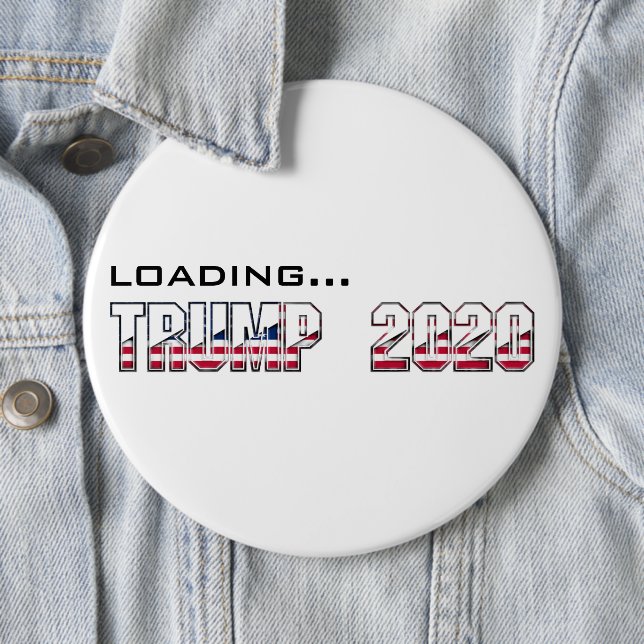 Trump 2020 USA - Wahltypografie Button (Beispiel)