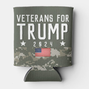 Trump 2020 Veteranen für Trump-Camouflage Dosenkühler