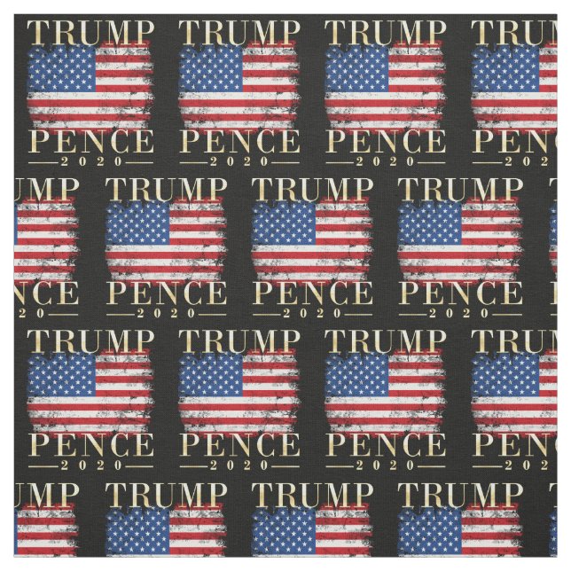 Trump 2020 Vintag Flag Trump Pence Pattern Stoff (Muster)