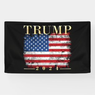 Trump 2020 Vintage Goldflagge Banner