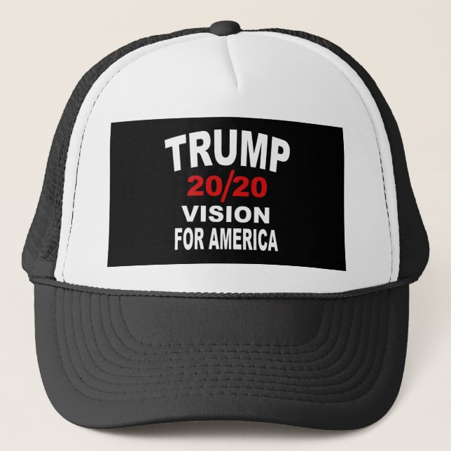 Trump 2020 Vision für Amerika Truckerkappe (Vorderseite)