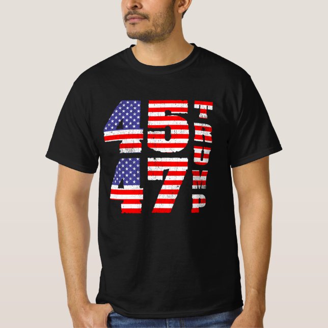 Trump 2024 45 47 Anti-Biden pro trump  T-Shirt (Vorderseite)