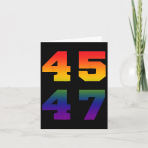 Trump 2024 45 47 LGBt Flag Regenbogen 45 47 Karte