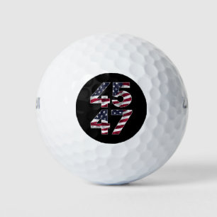 Trump 2024 45 47 Vintag USA Golfball