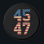 Trump 2024 45 47 Vintage amerikanische Flagge Retr Magnet<br><div class="desc">Trump 2024 45 47 Vintage amerikanische Flagge Retro 4547 Trump 2024</div>