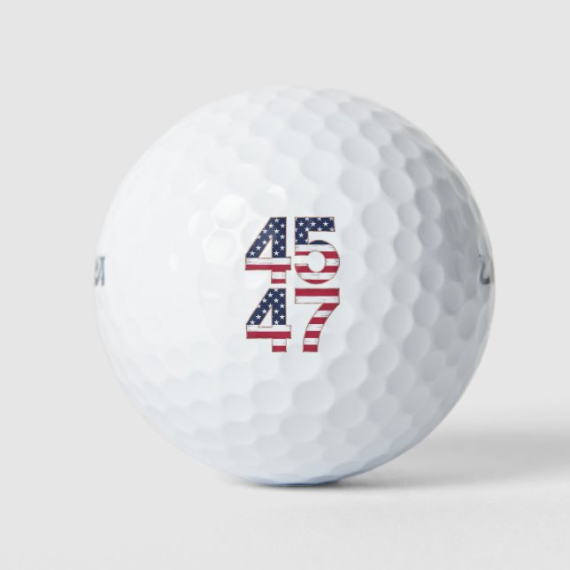 Trump 2024 45 47 Vintage Golfball (Vorderseite)