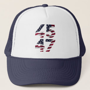 Trump 2024 45 47 Vintage USA Truckerkappe