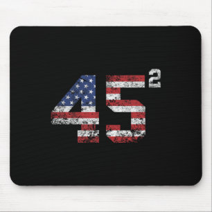Trump 2024 45 Squared Second Term USA Vintag Mousepad