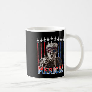 Trump 2024 4. Juli Patriotische amerikanische Flag Kaffeetasse