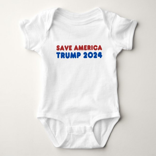 TRUMP 2024 ABY BABY STRAMPLER (Vorderseite)