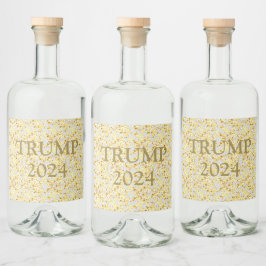 TRUMP 2024 ALKOHOLFLASCHENETIKETT