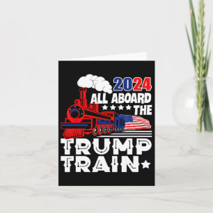 Trump 2024 Alle an Bord Der Trump-Bahn USA Amerika Karte