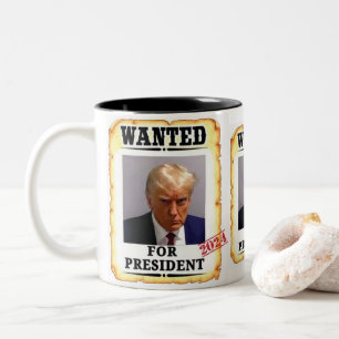 Trump 2024 Am meisten gewollt Zweifarbige Tasse
