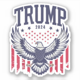 Trump 2024 America Bald Eagle Pro Trump Aufkleber