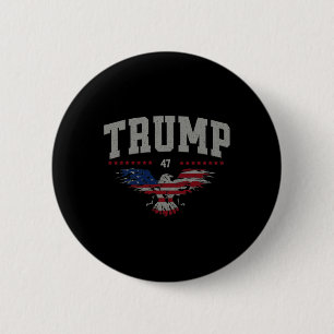 Trump 2024 America First Byld Eagle Pro Trump USA Button