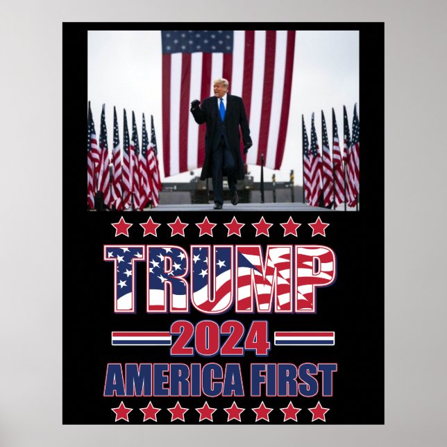 Trump 2024 America First Poster (Vorne)