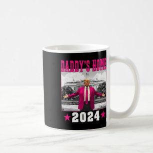 Trump 2024: Amerika Ck Daddys Zuhause Trump Pink Kaffeetasse