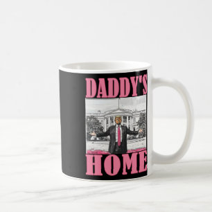 Trump 2024: Amerika Ck Daddys Zuhause Trump Pink Kaffeetasse