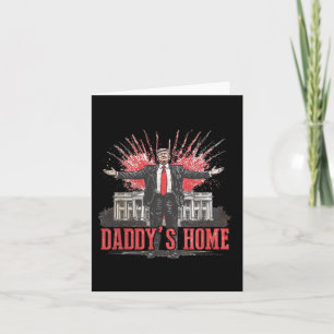 Trump 2024: Amerika Ck Daddys Zuhause Trump Pink Karte