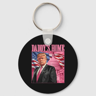 Trump 2024: Amerika Ck Daddys Zuhause Trump Pink Schlüsselanhänger