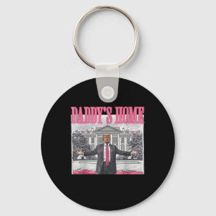 Trump 2024: Amerika Ck Daddys Zuhause Trump Pink Schlüsselanhänger