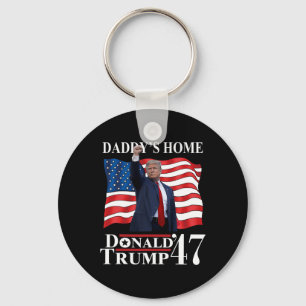 Trump 2024: Amerika Ck Daddys Zuhause Trump Vict Schlüsselanhänger