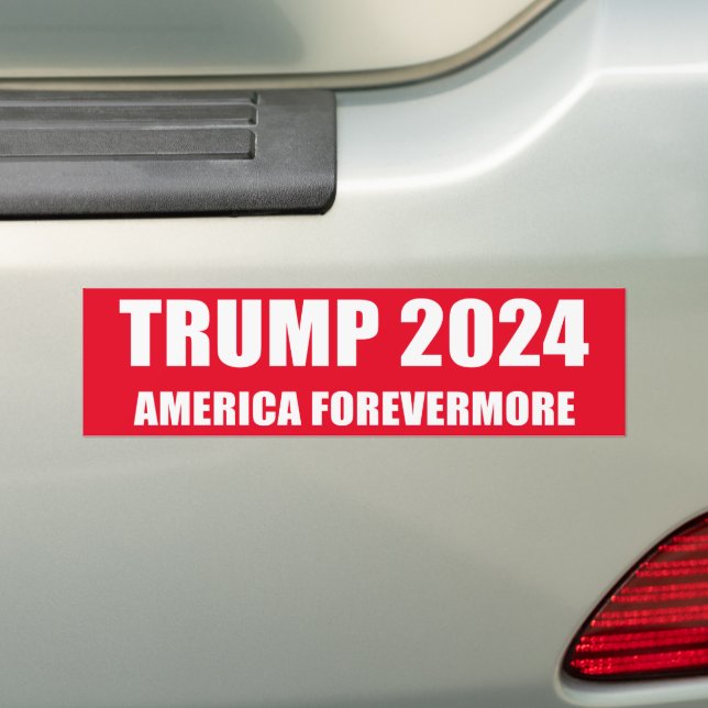 TRUMP 2024 - AMERIKA FOREVERMORE AUTOAUFKLEBER (Auf Auto)