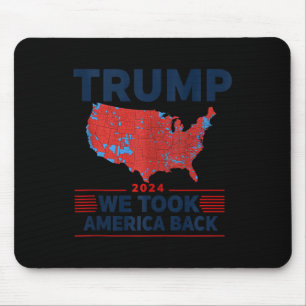 Trump 2024: Amerika hat die Wahlergebnisse zurückg Mousepad