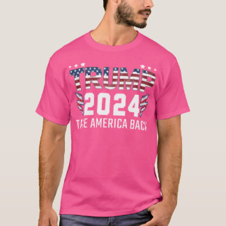 Trump 2024: Amerika wieder als republikanischer Am T-Shirt