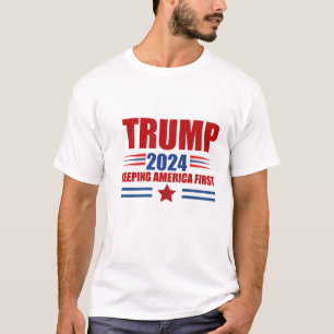 Trump 2024: Amerika zuerst Behaltend T-Shirt