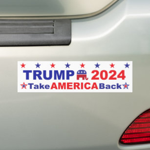 TRUMP 2024: Amerika zurück Autoaufkleber