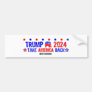 TRUMP 2024: Amerika zurück Autoaufkleber