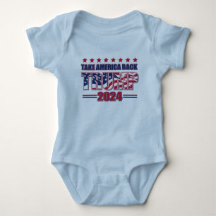 Trump 2024: Amerika zurück Baby Strampler