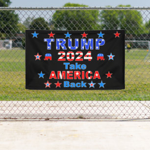 TRUMP 2024: AMERIKA zurück Banner