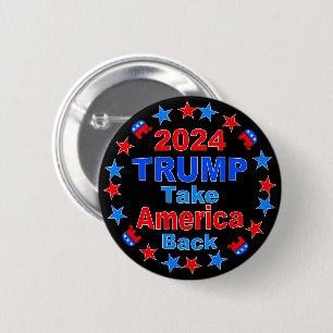 TRUMP 2024: Amerika zurück Button