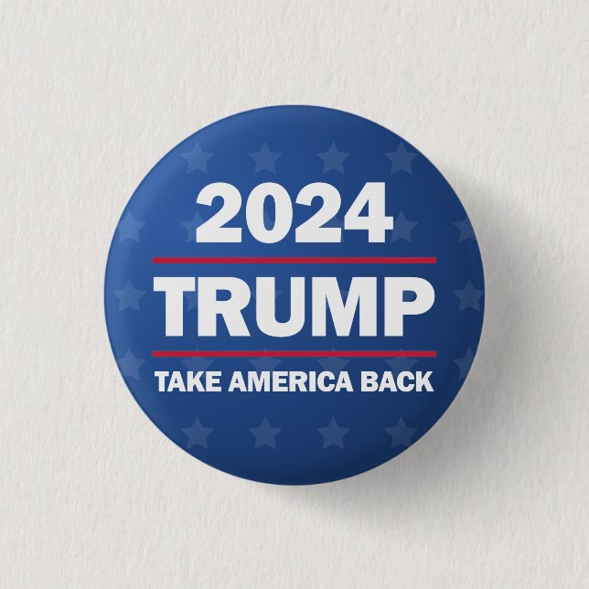 Trump 2024: Amerika zurück Button (Vorderseite)
