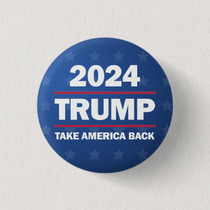 Trump 2024: Amerika zurück Button
