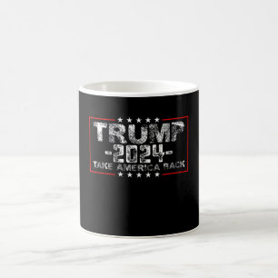 Trump 2024: Amerika zurück in die Politik Vintag Kaffeetasse