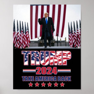 Trump 2024: Amerika zurück Poster