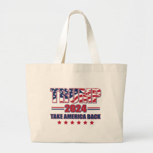 Trump 2024 - Amerika zurückerobern Jumbo Stoffbeutel
