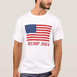 TRUMP 2024 AMERIKANISCHER FLAG-T - SHIRT