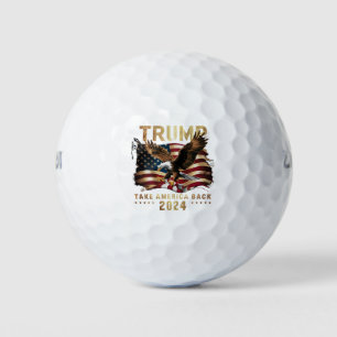 Trump 2024: Amerikas Fahne zurücknehmen Trump 2 Golfball