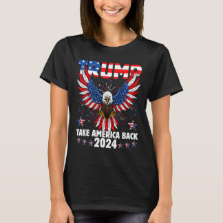 Trump 2024: Amerikas Fahne zurücknehmen Trump 2 T-Shirt