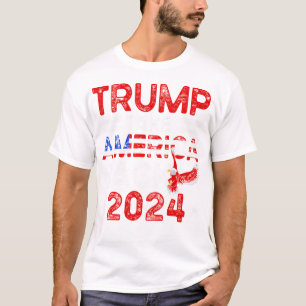 Trump 2024: Amerikas Fahne zurücknehmen Trump 4 T-Shirt
