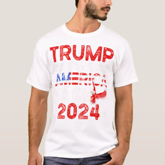 Trump 2024: Amerikas Fahne zurücknehmen Trump 4 T-Shirt